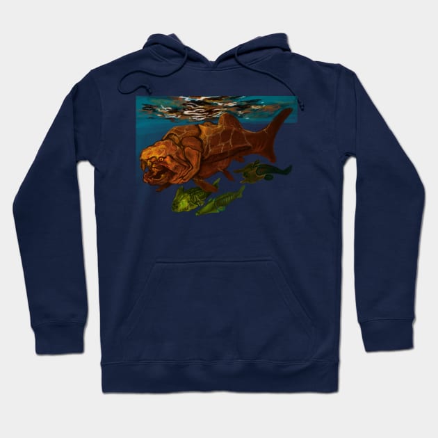 dunkleosteus and friends Hoodie by bhramarii